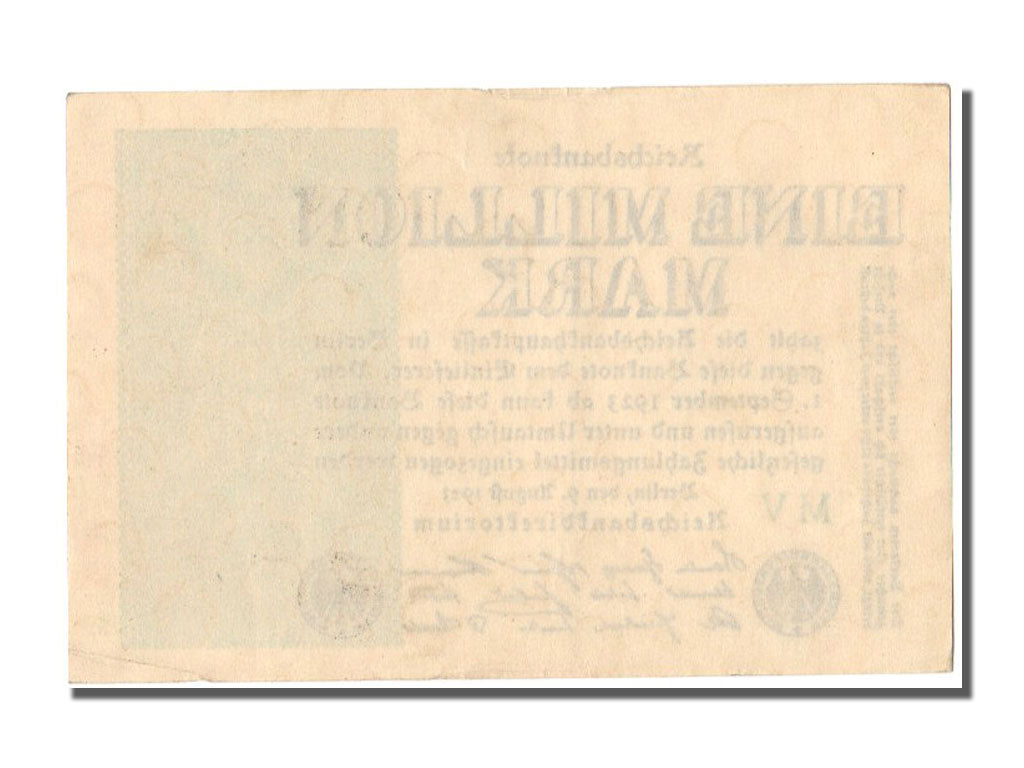 Germany, 1 Million Mark, 1923, KM #102b, 1923-08-09, UNC(63), MV