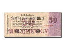Germany, 50 Millionen Mark, 1923, KM #98b, 1923-07-25, EF(40-45), 26P
