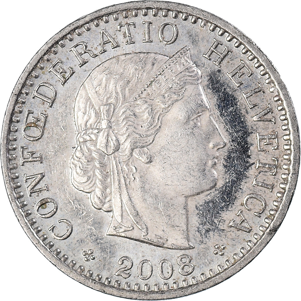 Munten, Zwitserland, 20 Rappen, 2008