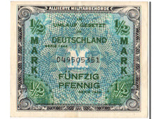Germany, 1/2 Mark, 1944, KM #191a, UNC(60-62)