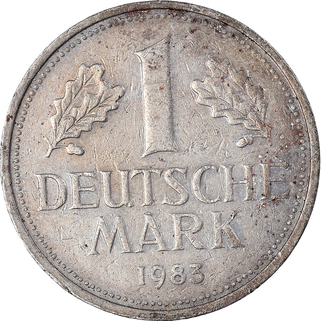 Moeda, ALEMANHA - REPÚBLICA FEDERAL, Mark, 1983