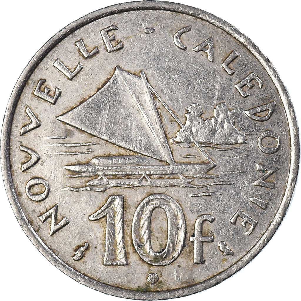Coin, New Caledonia, 10 Francs, 1970