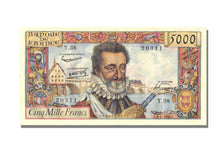 FRANCE, 5000 Francs, 1958, 1958-01-02, UNC(63), Y.38, Fayette #49.5