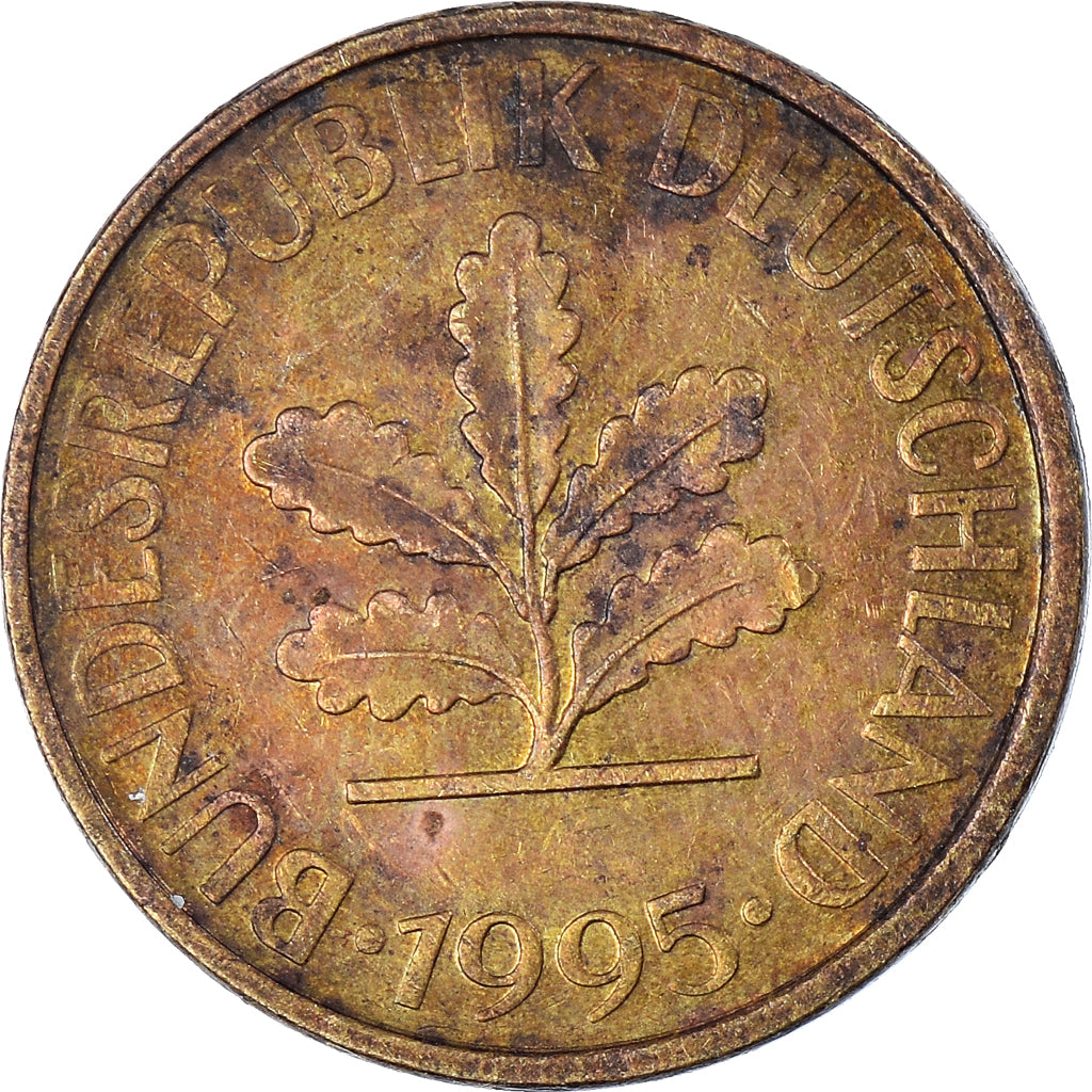 Munten, Federale Duitse Republiek, 10 Pfennig, 1995