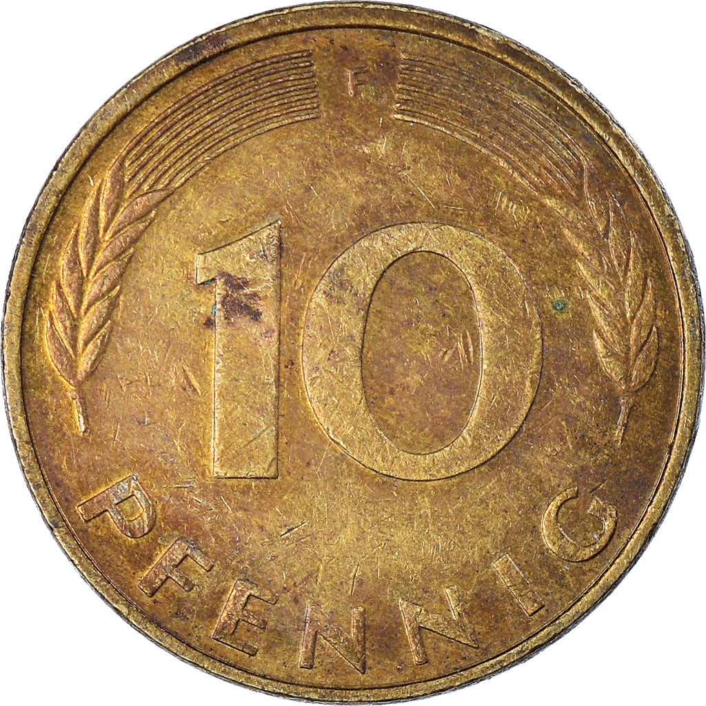 Munten, Federale Duitse Republiek, 10 Pfennig, 1995