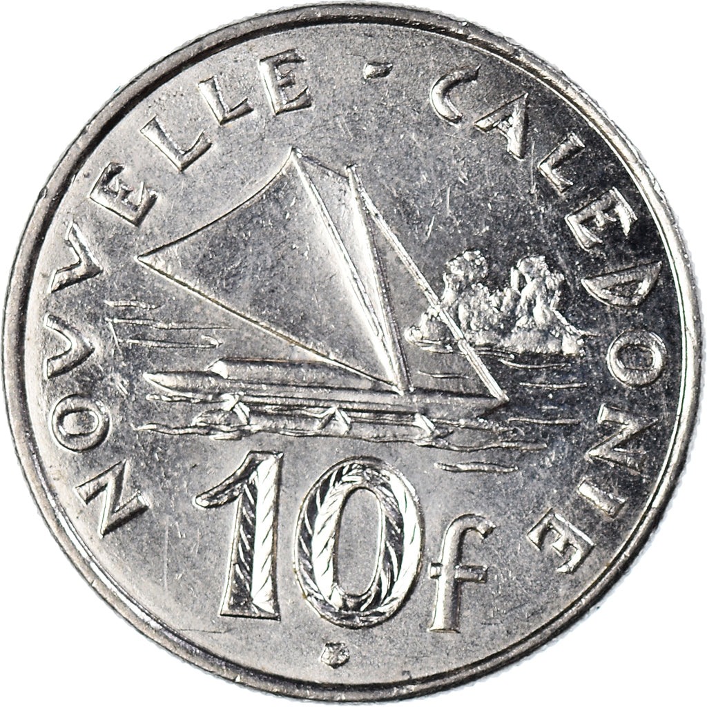Moneta, Nuova Caledonia, 10 Francs, 2004