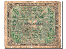 Germany, 1/2 Mark, 1944, KM #191a, VG(8-10)