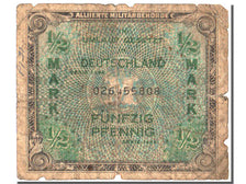 Germany, 1/2 Mark, 1944, KM #191a, VG(8-10)