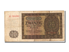 Germania - Repubblica Democratica, 20 Deutsche Mark, 1948, KM:13b, Undated, MB+