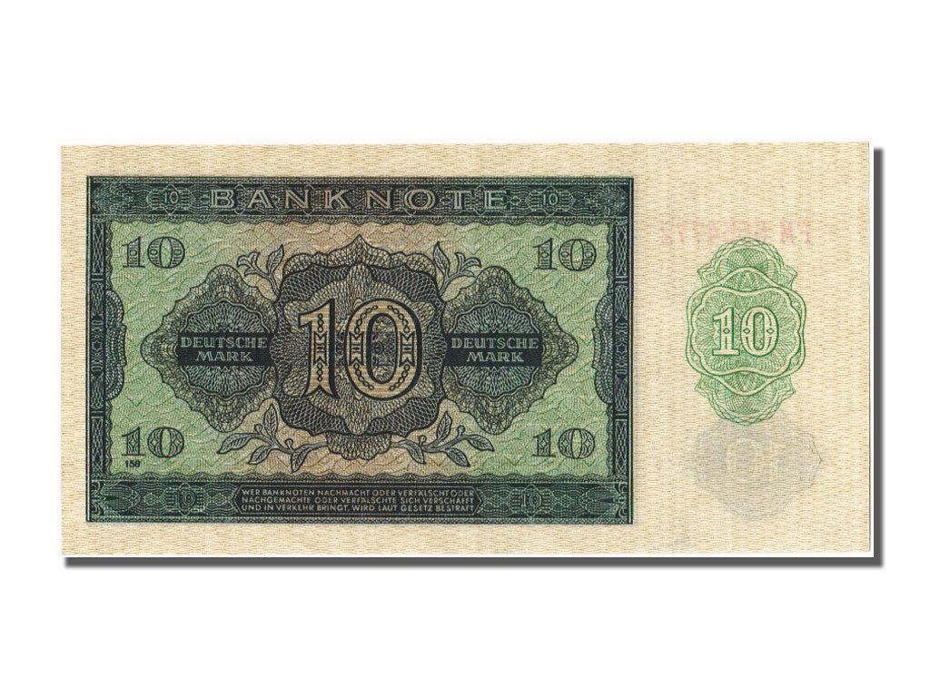 Germany - Democratic Republic, 10 Deutsche Mark, 1948, KM #12b, UNC(65-70), FM