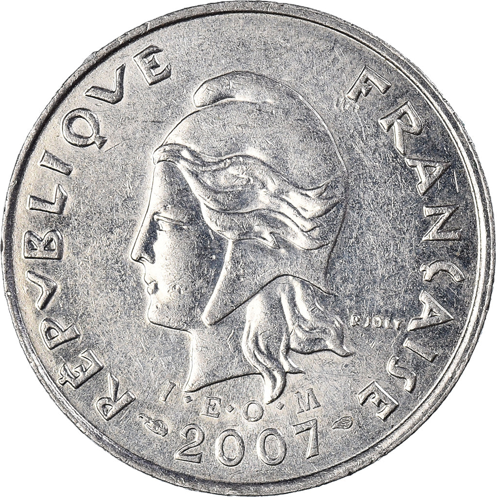 Moeda, Nova Caledónia, 10 Francs, 2007