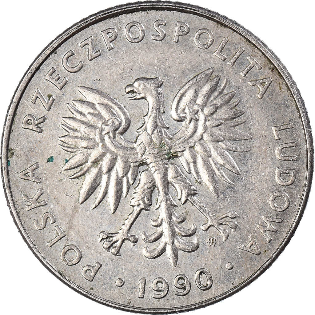 Münze, Polen, 20 Zlotych, 1990