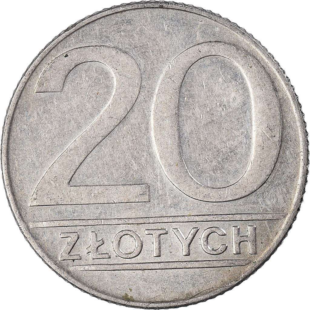 Münze, Polen, 20 Zlotych, 1990
