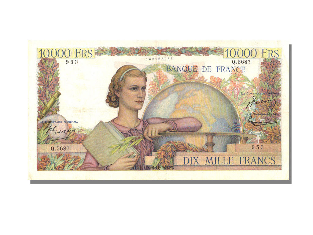 10000 Francs Génie Français type 1945
