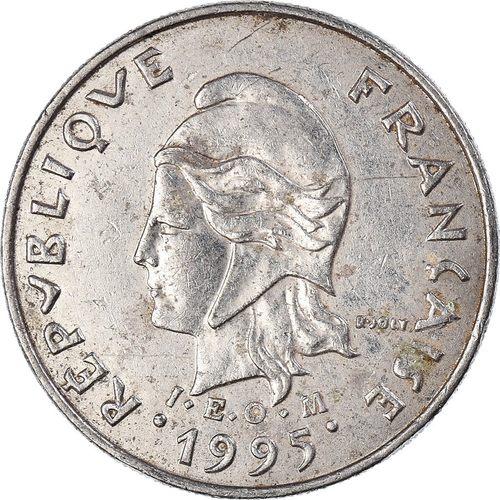 Coin, New Caledonia, 10 Francs, 1995