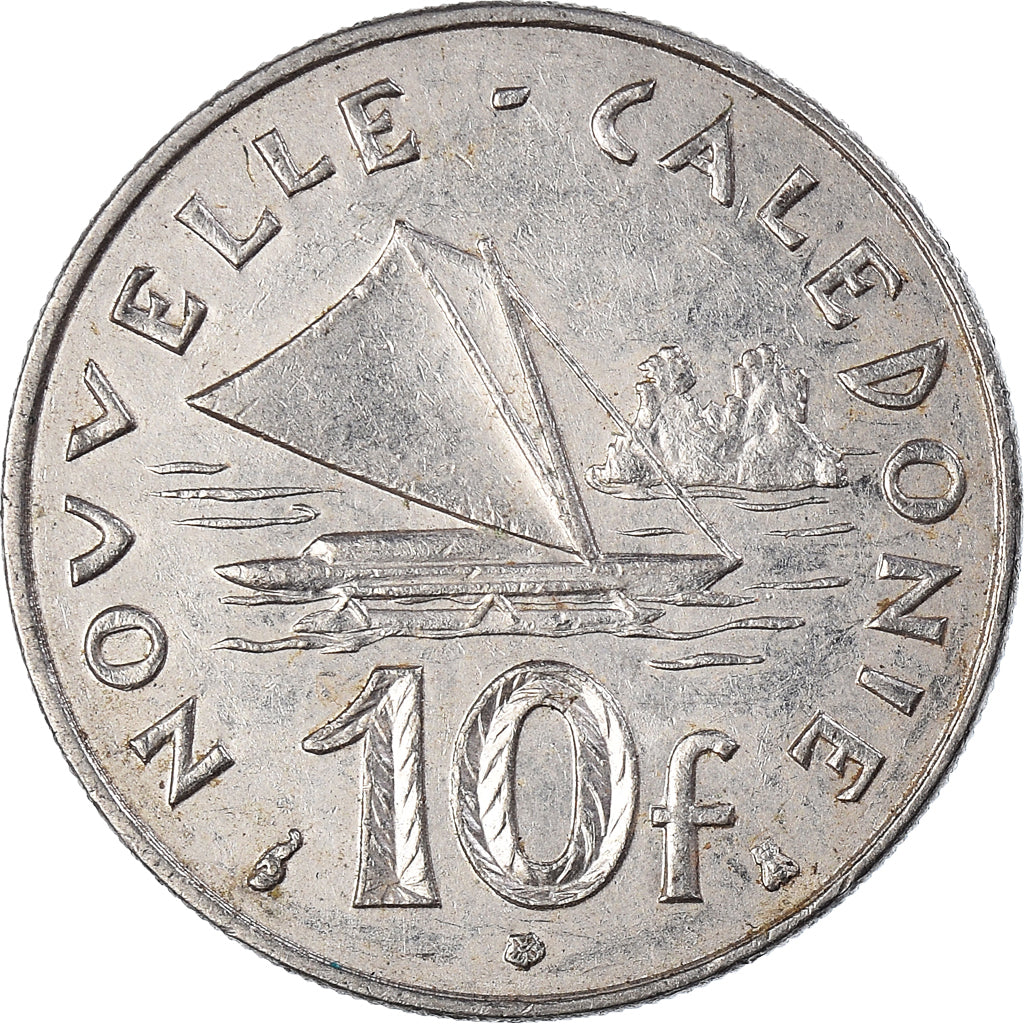 Coin, New Caledonia, 10 Francs, 1995