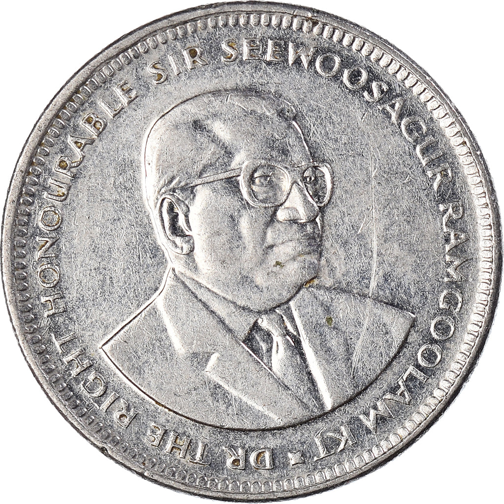 Moneta, Mauritius, 1/2 Rupee, 1991