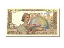 France, 10,000 Francs, 1956, KM #132d, 1956-02-02, AU(55-58), A.11048, Fayette..