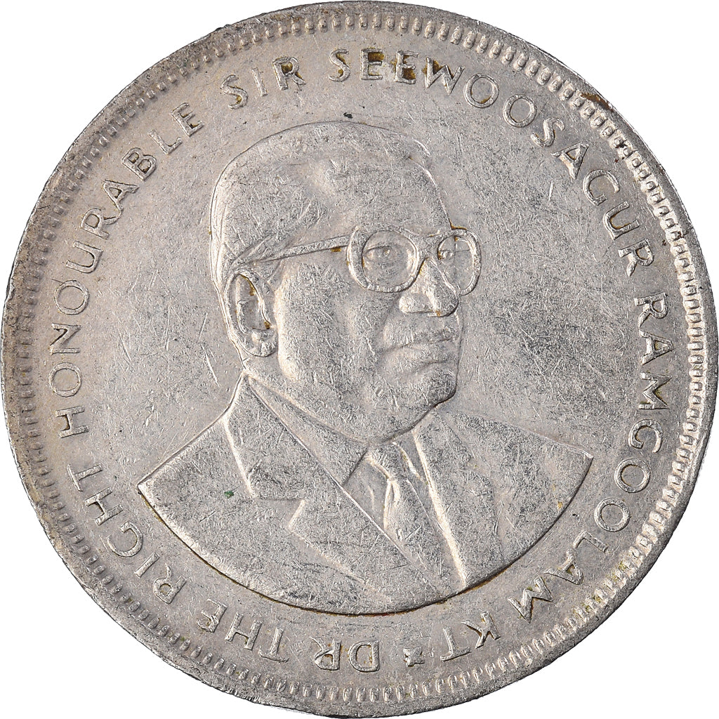 Coin, Mauritius, 5 Rupees, 1992