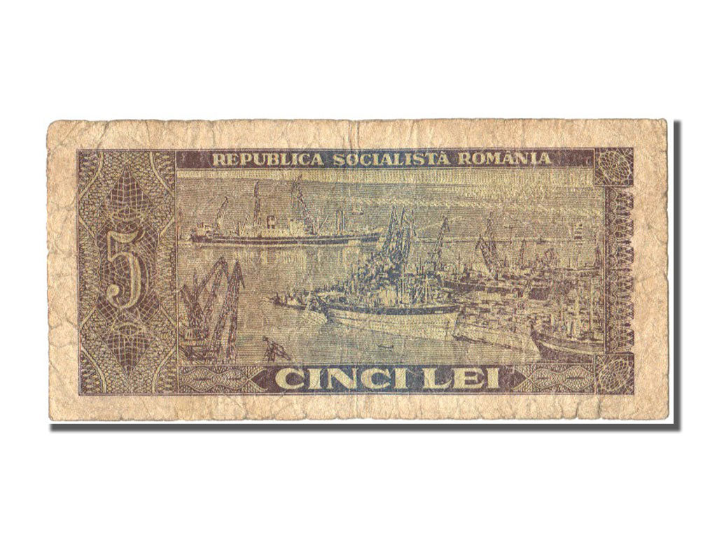 Romania, 5 Lei, 1966, KM #93a, VF(20-25), G.0165