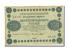 Russia, 250 Rubles, 1918, KM #93, AU(50-53), AA