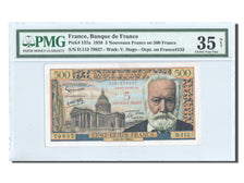 Biljet, Frankrijk, 5 Nouveaux Francs on 500 Francs, 1955-1959 Overprinted with