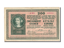 Hungary, 200 Korona, 1918, KM #14, 1918-10-27, EF(40-45), A 2072