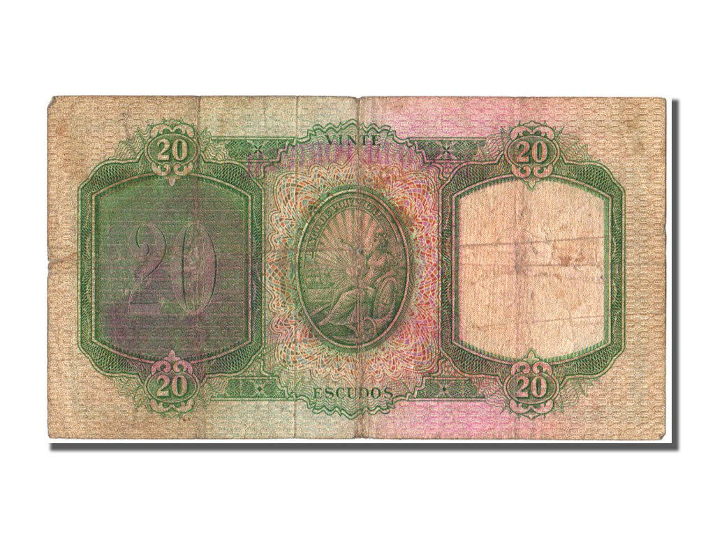 Portugal, 20 Escudos, 1948, 1948-07-27, VF(20-25), JJP