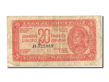 Yugoslavia, 20 Dinara, 1944, KM #51a, EF(40-45), J3