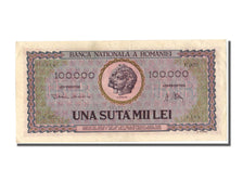 Romania, 100,000 Lei, 1947, KM #58a, 1947-01-25, AU(55-58), E