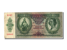 Hungary, 10 Pengö, 1936, KM #100, 1936-12-22, EF(40-45), B 987