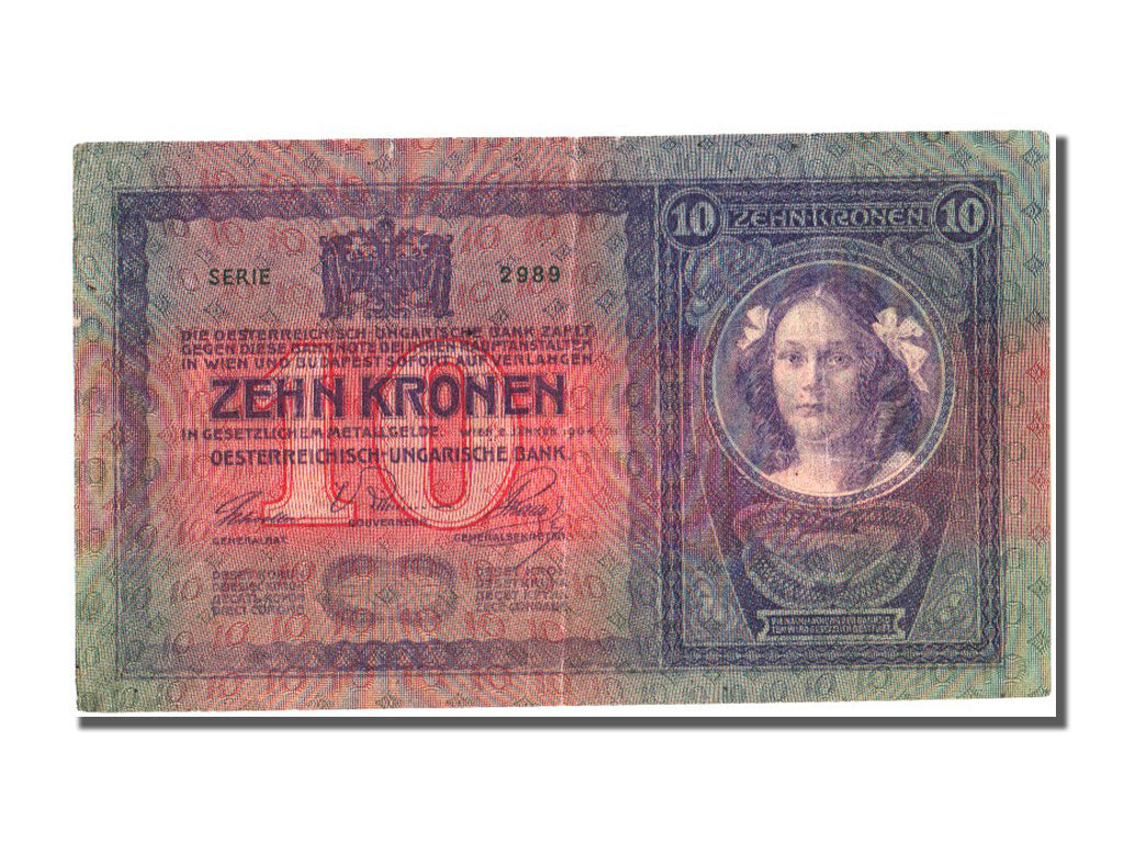 Austria, 10 Kronen, 1904, KM #9, 1904-01-02, VF(20-25)
