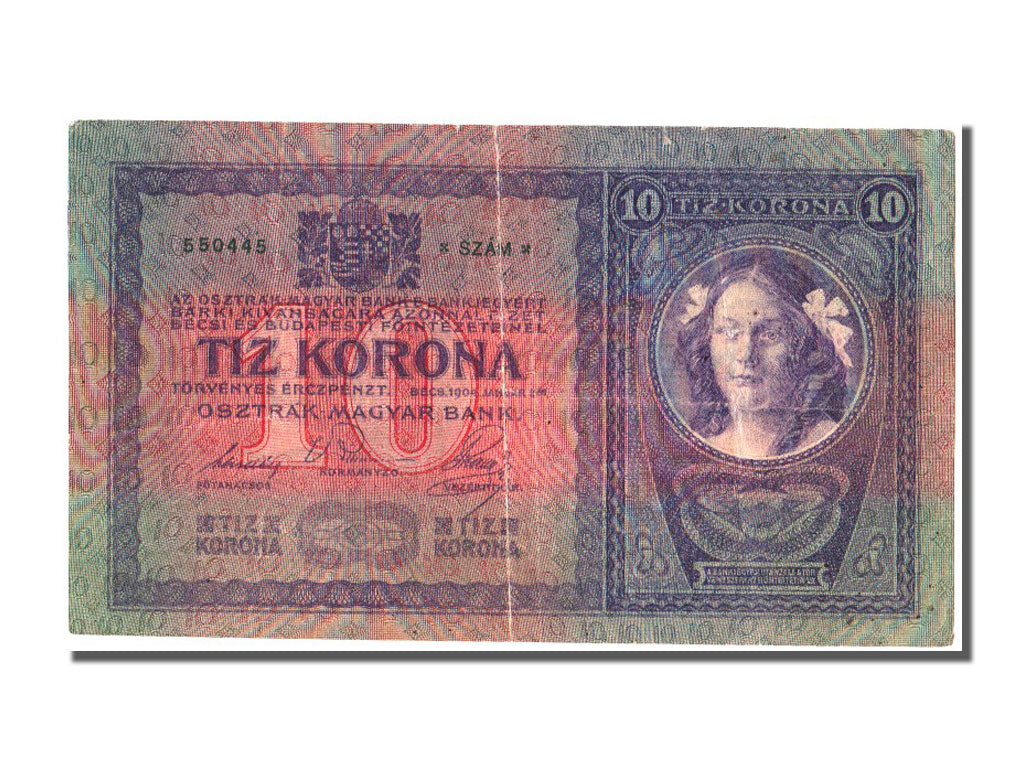 Austria, 10 Kronen, 1904, KM #9, 1904-01-02, VF(20-25)
