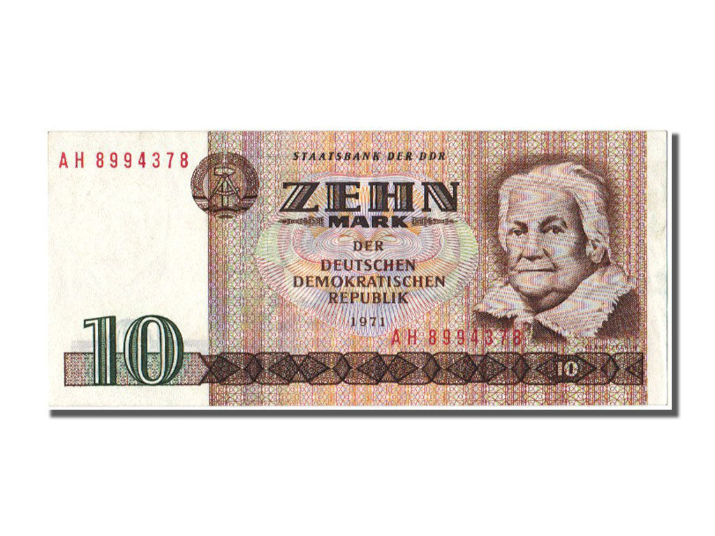 Germany - Democratic Republic, 10 Mark, 1971, KM #28b, UNC(60-62), AH