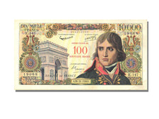 France, 100 Nouveaux Francs on 10,000 Francs, 1955-1959 Overprinted with...