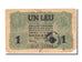 Romania, 1 Leu, 1917, KM #M3, F(12-15), D