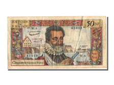 Biljet, Frankrijk, 50 Nouveaux Francs, 50 NF 1959-1961 ''Henri IV'', 1959