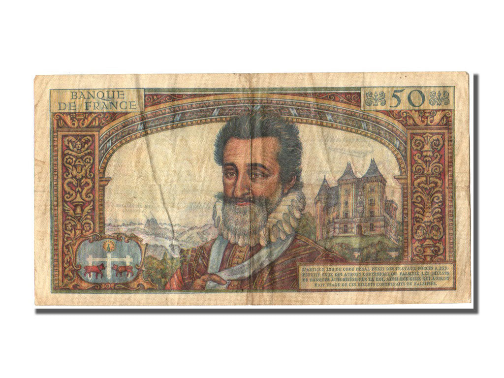 Banconote, Francia, 50 Nouveaux Francs, 50 NF 1959-1961 ''Henri IV'', 1959