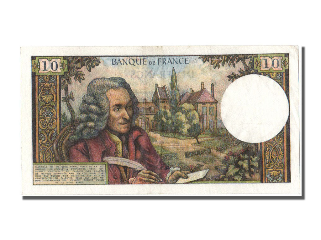 Francia, 10 Francs, 10 F 1963-1973 ''Voltaire'', 1970, KM:147c, 1970-07-02, S...