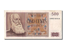 Belgium, 500 Francs, 1955, KM #130a, 1955-01-22, EF(40-45), 1662M818