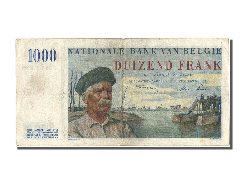 Belgique, 1000 Francs type Roi Albert