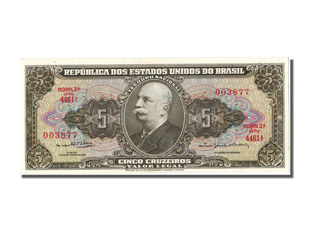 Brazil, 5 Cruzeiros, 1964, KM #176d, UNC(65-70), 4461A