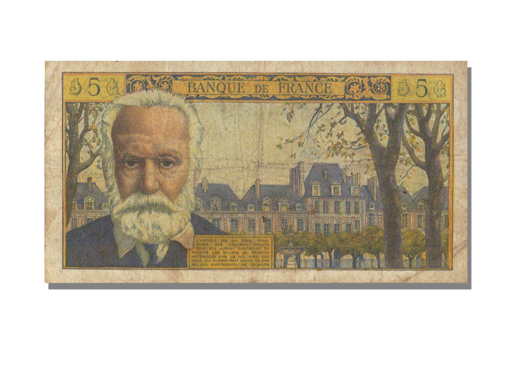 France, 5 Nouveaux Francs, 1964, KM #141a, 1964-05-06, VF(20-25), M.111,...