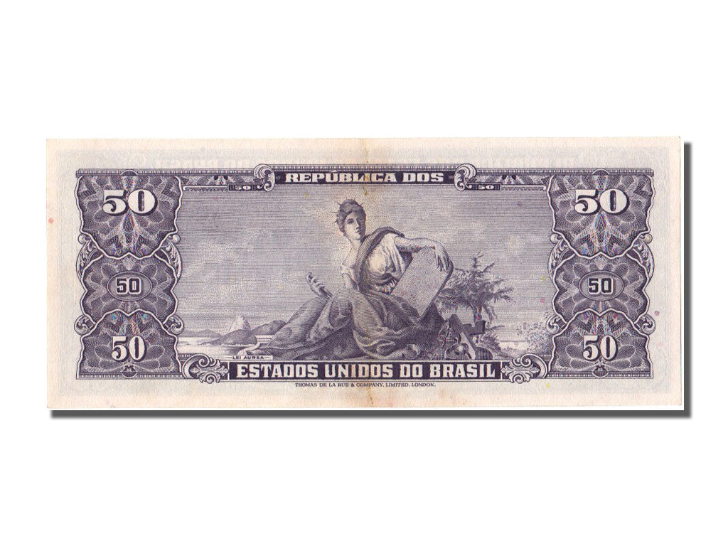 Banknote, Brazil, 5 Centavos on 50 Cruzeiros, 1966, UNC(65-70)