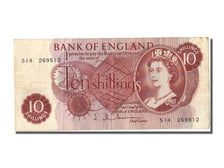 Great Britain, 10 Shillings, 1962, KM #373b, EF(40-45), S14
