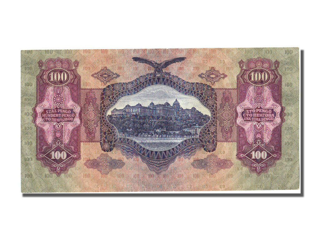 Hungary, 100 Pengö, 1930, KM #98, 1930-07-01, AU(55-58), E