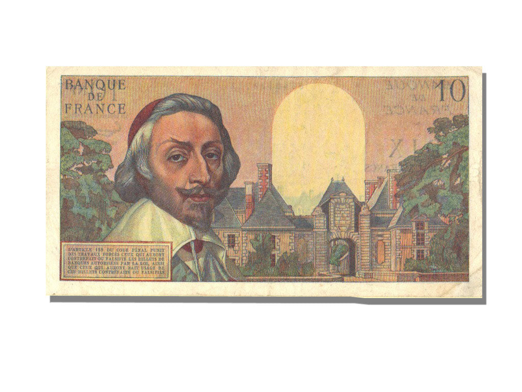France, 10 Nouveaux Francs, 10 NF 1959-1963 ''Richelieu'', 1963, KM #142a,...