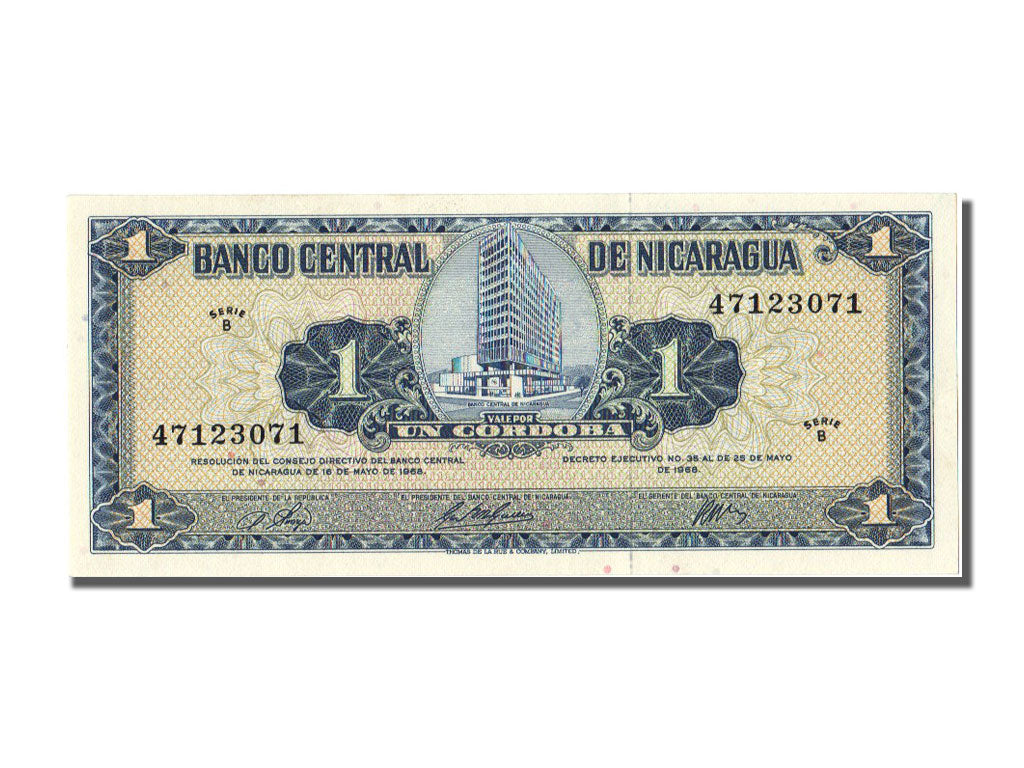 Billet, Nicaragua, 1 Cordoba, 1968, 1968-05-16, NEUF