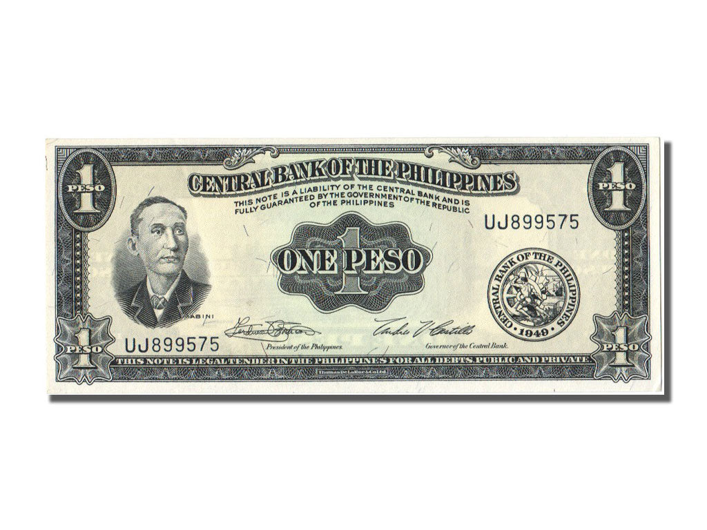 Philippines, 1 Peso, 1949, KM #133g, UNC(65-70), UJ