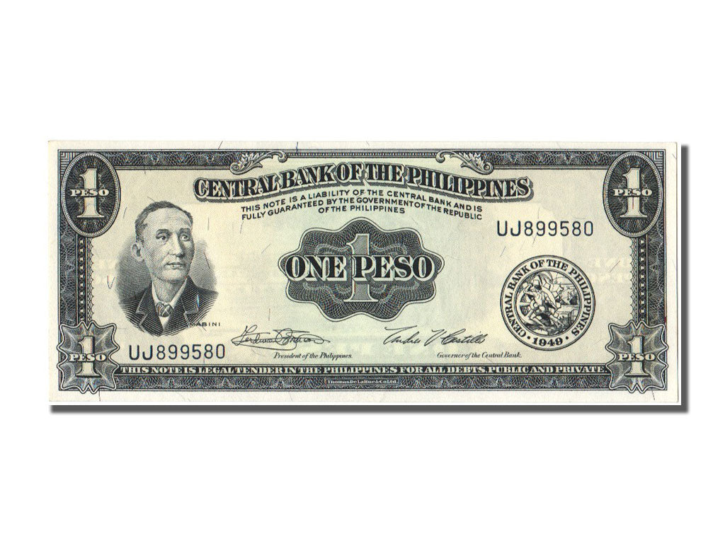 Banknote, Philippines, 1 Peso, 1949, UNC(65-70)